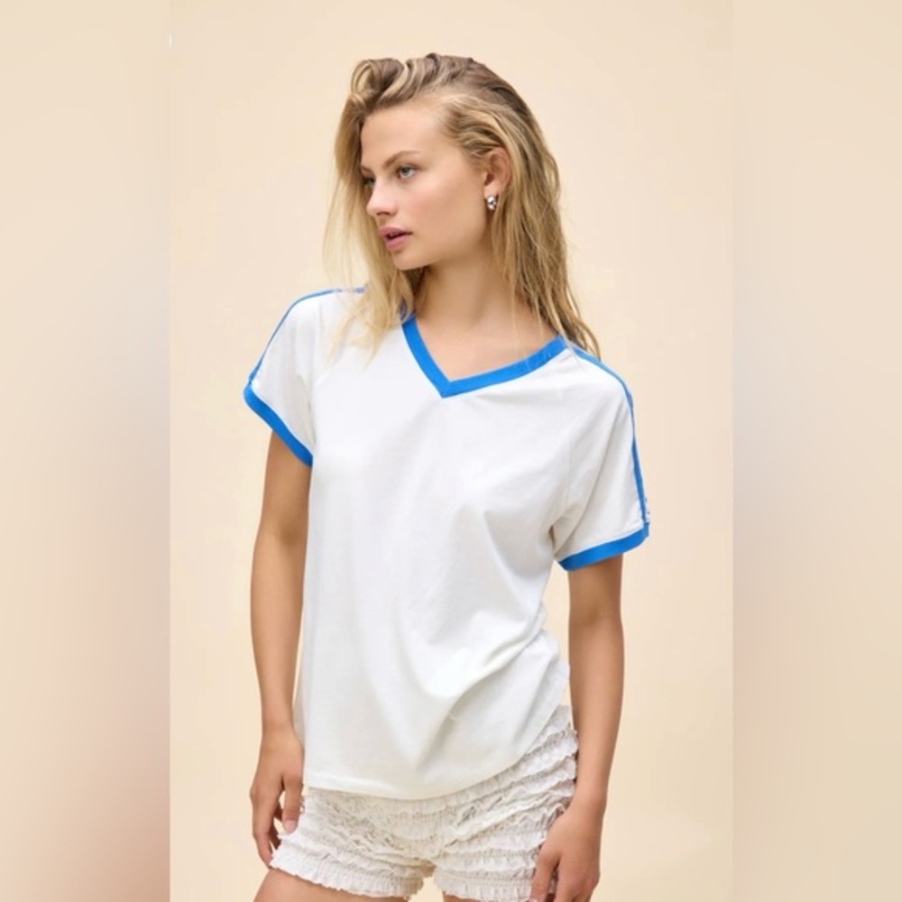 NWT Sports Inspired Solid Club Tee by Daydreamer LA